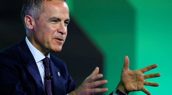 Mark Carney, Governor of Bank of England addresses the Northern Powerhouse Business Summit Boiler Shop on July 5, 2018 in Newcastle, United Kingdom.