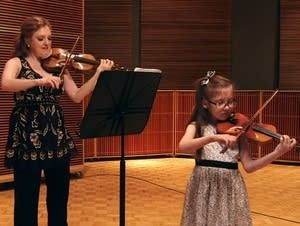 Rachel Barton Pine and her daughter, Sylvia