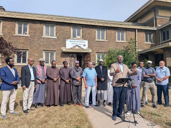Faith leaders denounce mosque fire and break-in, temple vandalism