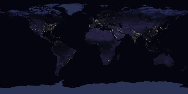 Earth at night