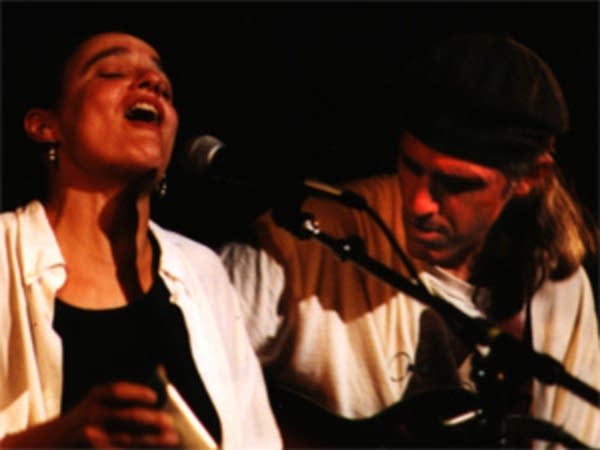 Karen Savoca and Pete Heitzman - in studio