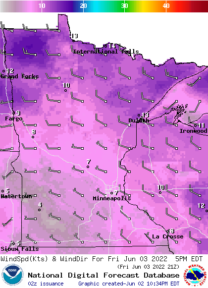 A cooler Friday with less wind; showers Saturday
