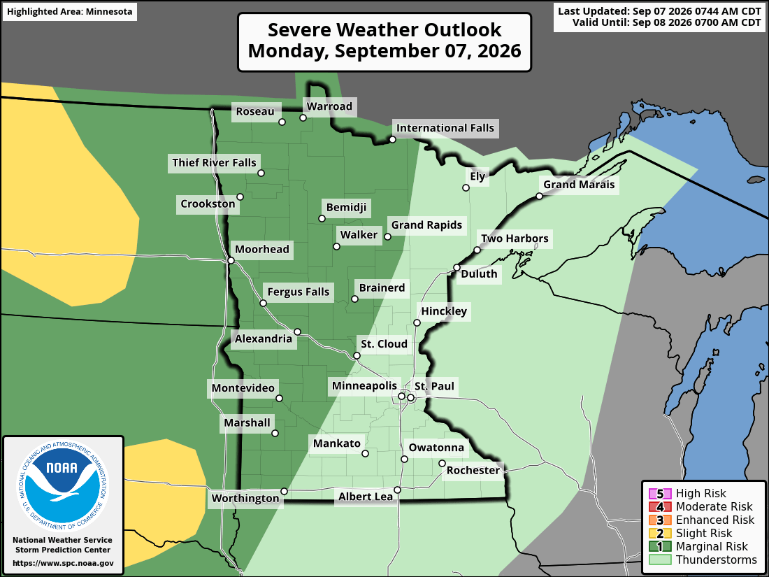 Severe weather threat for Monday