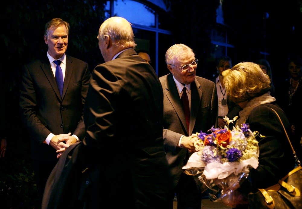 Greeting King and Queen
