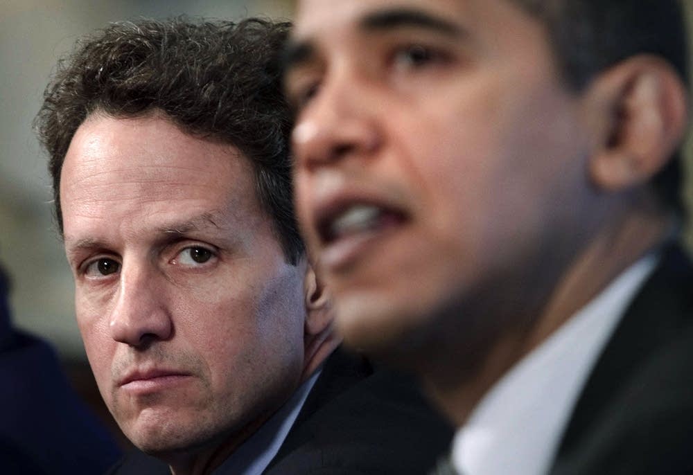 Obama And Biden Receive Daily Treasury Briefing