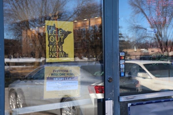 Sign at a business