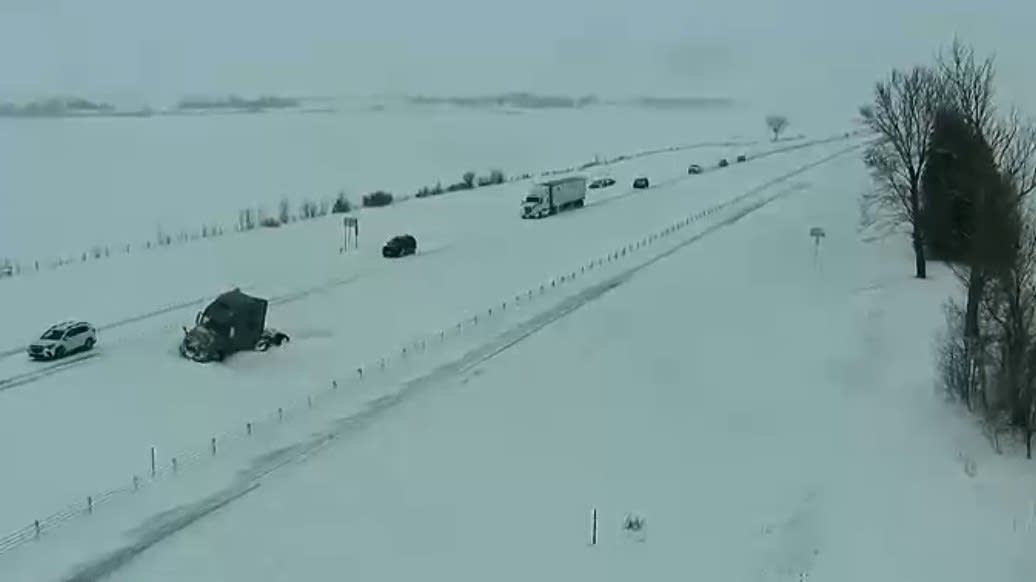 I-35 south of Albert Lea closed for blizzard conditions
