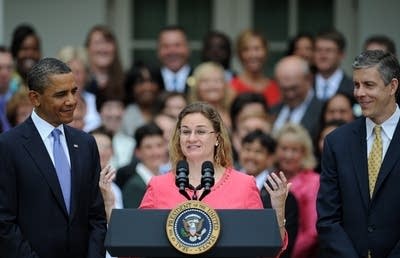 U.S. teacher of the year speaking at White House