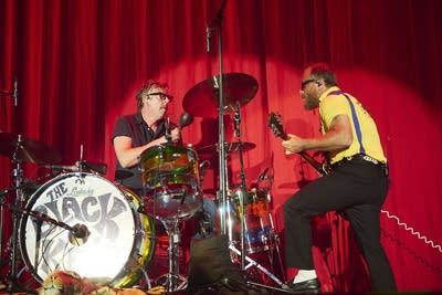 The Black Keys performing on stage