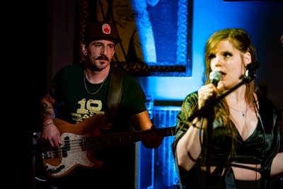 band performing on stage