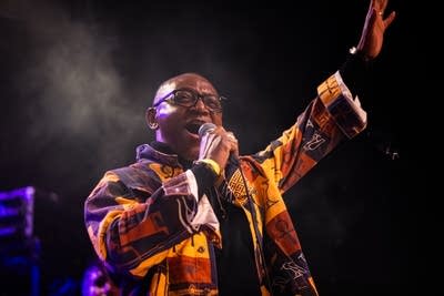 people performing on stage