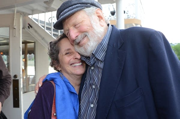 mindy ratner, theo bikel, hug