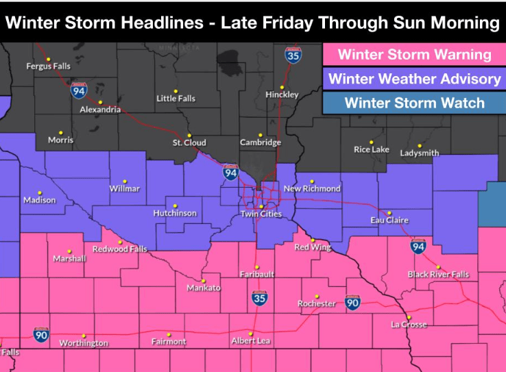 Winter storm headlines