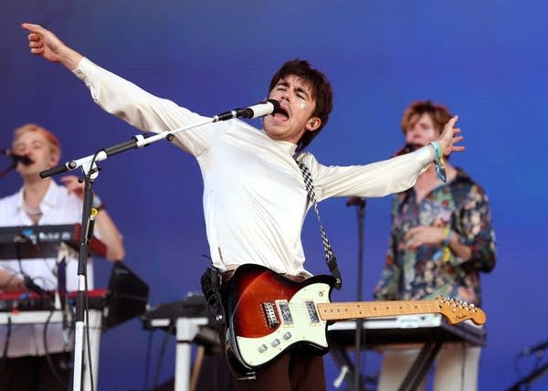 Declan McKenna performs live on stage at Finsbury Park on July 15, 2022 in London, England.