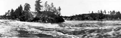 Rainy Lake's Kettle Falls, circa 1920.