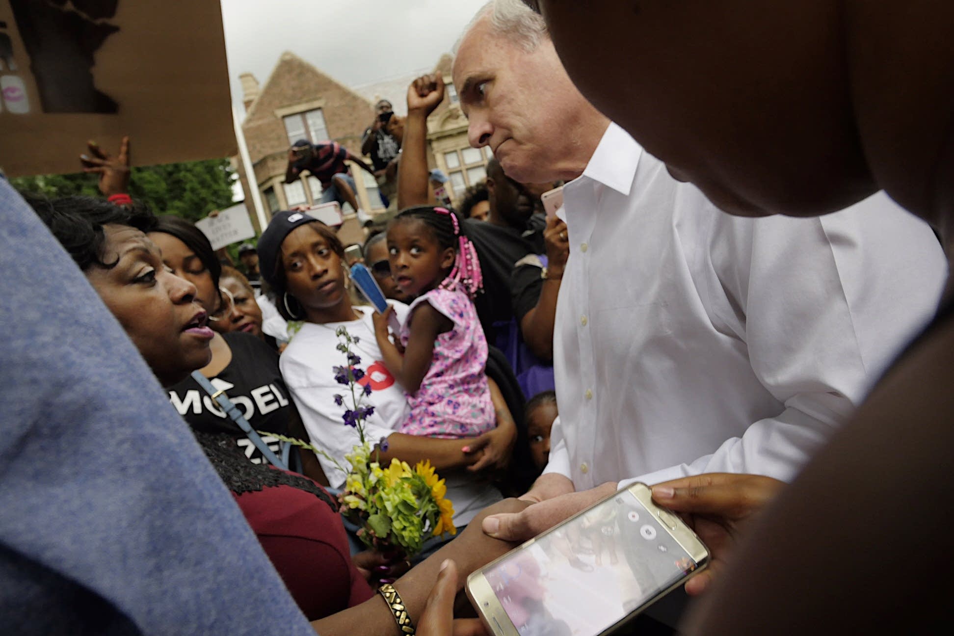 Gov. Dayton, Valerie Castile and Diamond Reynolds