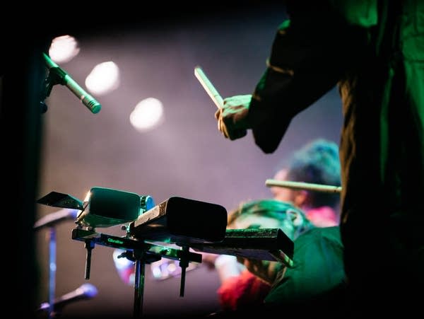 Black Market Brass perform at The Current's 12th Birthday Party at First Avenue.