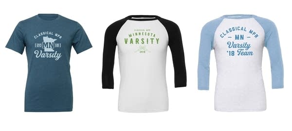 Poster Varsity tee options