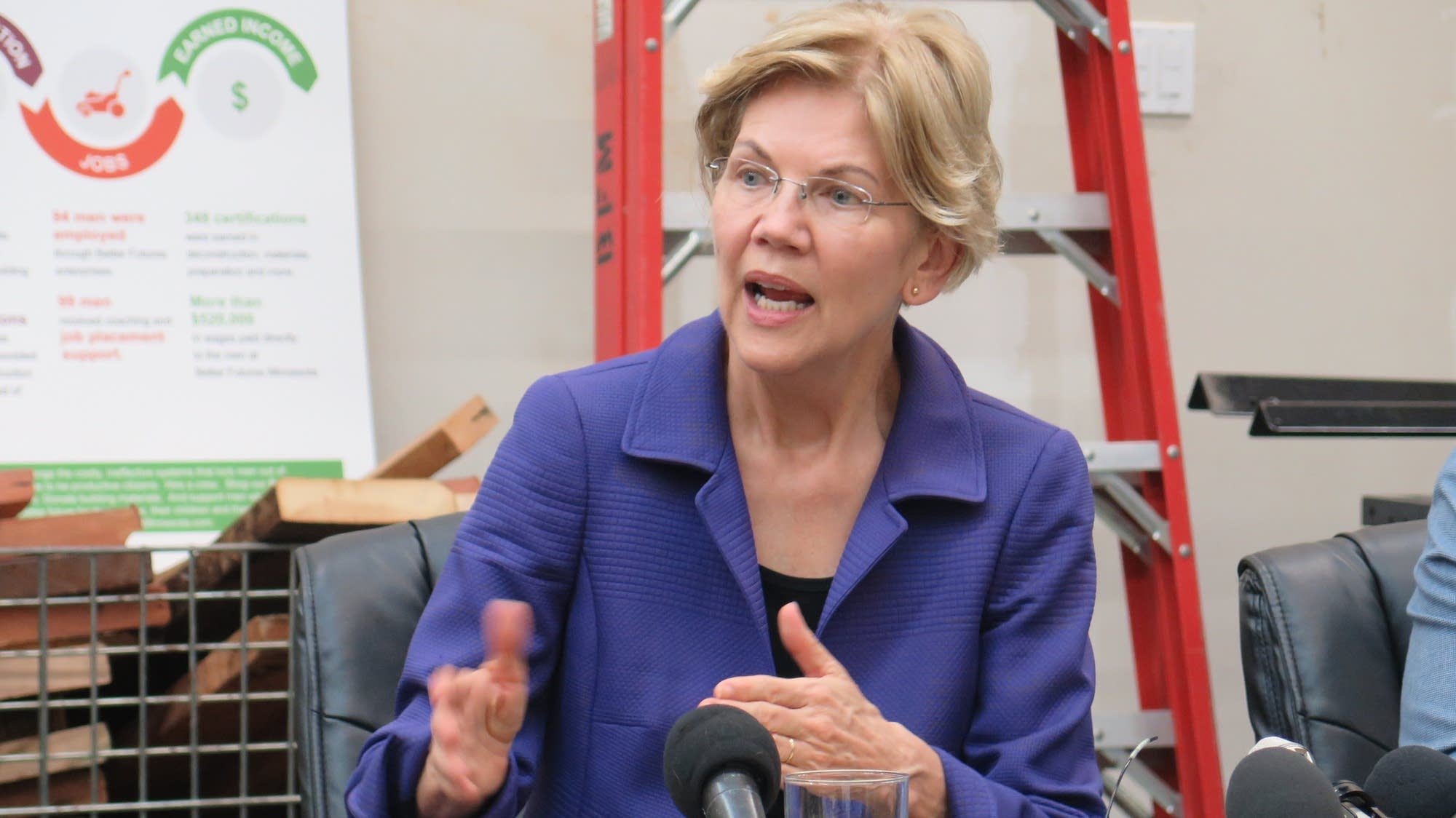 Warren highlights criminal justice plan in Minneapolis MPR News