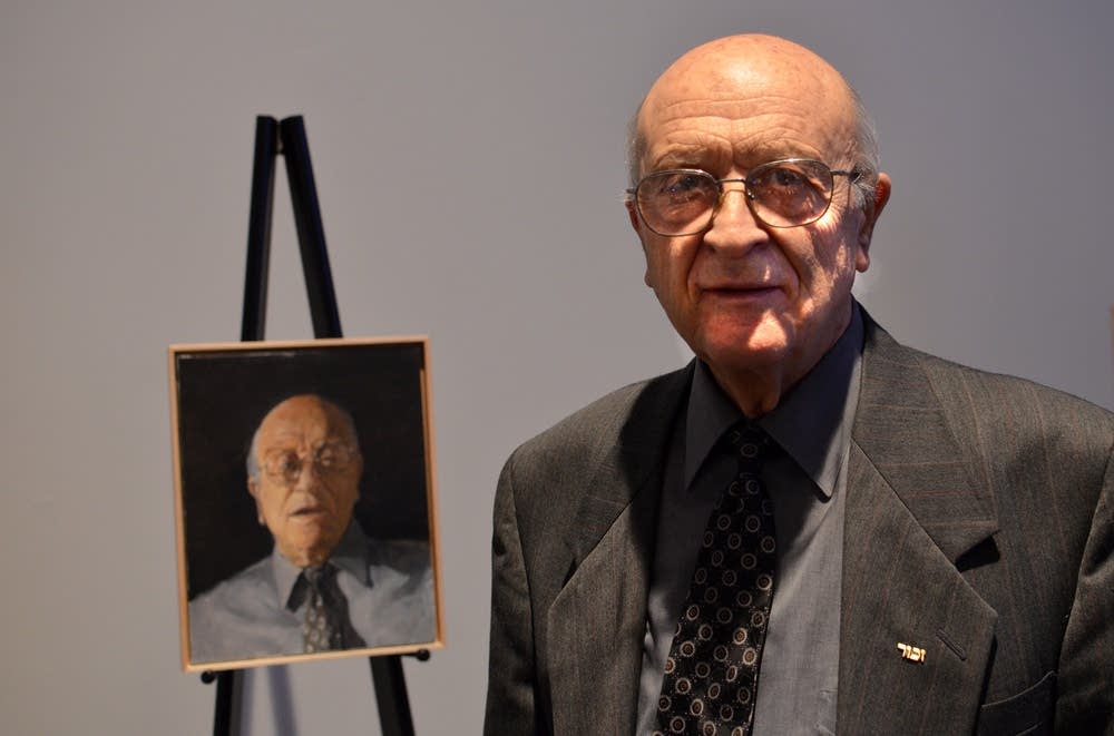 One of the portraits is of Victor Vital, 82.