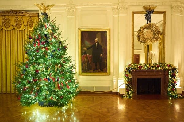 Trump White House decorations for the holidays.