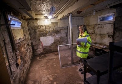 Inspecting a basement