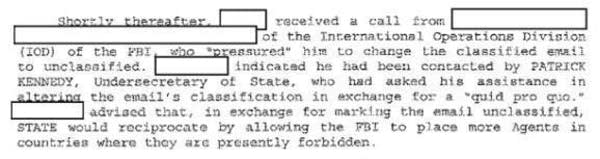 FBI investigative notes