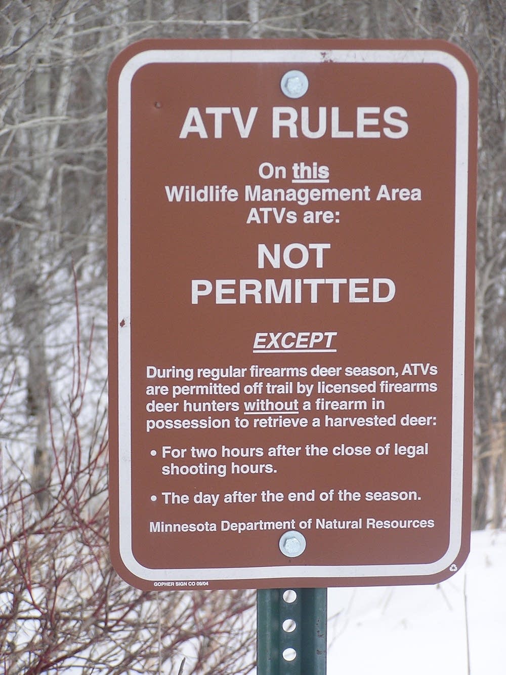 ATV sign