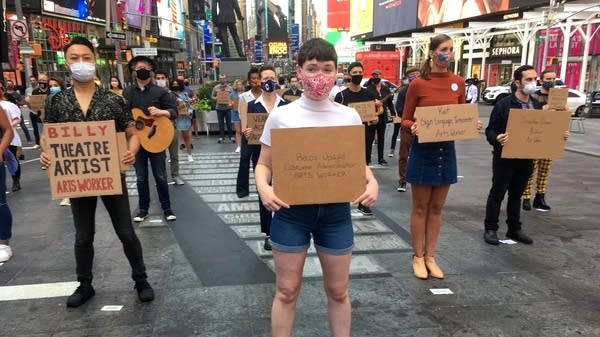Poster Broadway protest
