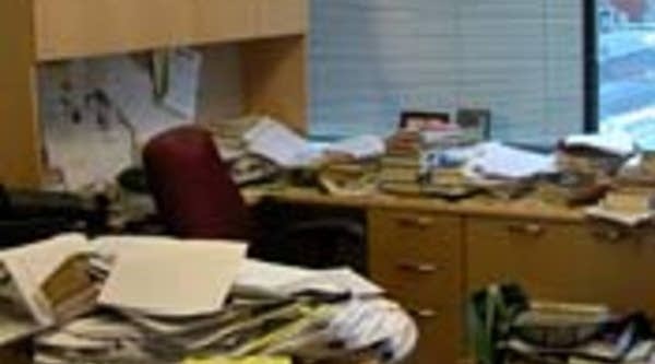 This is Chris Farrell's actual office. The goal for 2009: Get organized!