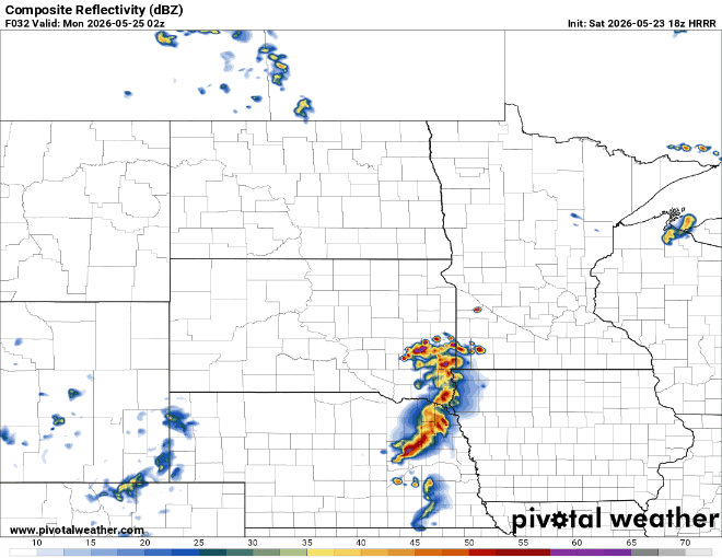 Forecast precipitation Sunday 9 p.m. to Monday 7 a.m.