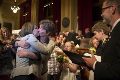 Wedding kiss