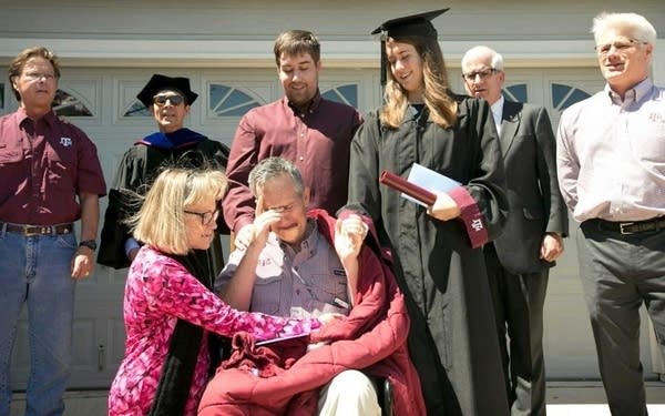 University gives a dying man a final gift: A degree for his daughter