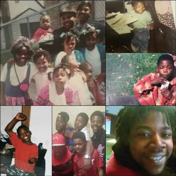 A collage of family photos