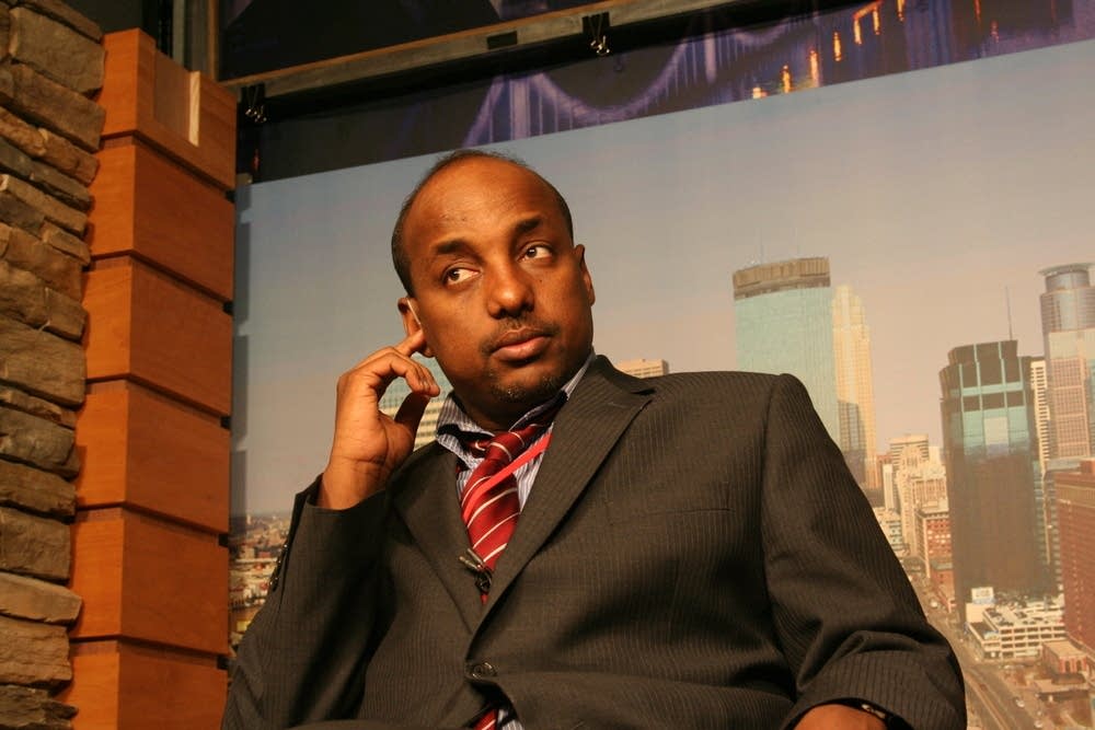 Omar Jamal prepares for a TV appearance