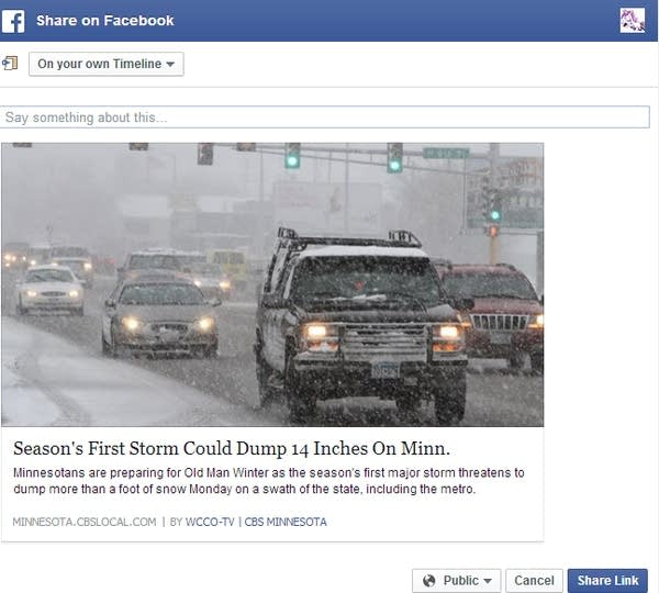 No, Facebook, there’s no blizzard heading for Minnesota
