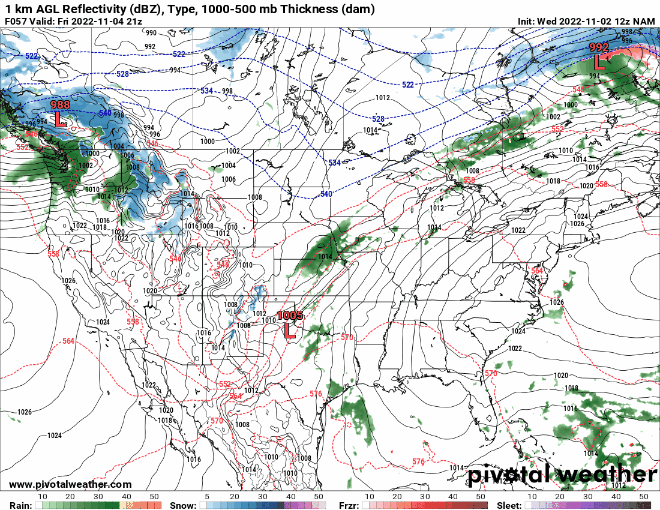 Fri night precip