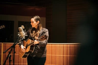 Letitia VanSant performs in the Radio Heartland studio
