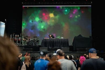 DJ Abilities performing on stage
