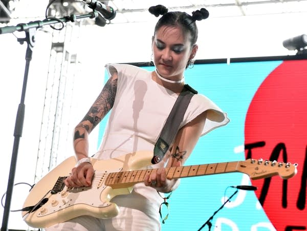 Michelle Zauner of Japanese Breakfast performs at Coachella, 2018.