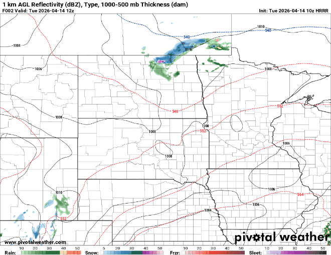 Forecast precipitation Tuesday 7 a.m. to 11 p.m. 
