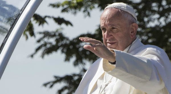 Pope Francis waves from his popemobile near the White House on his recent trip to Washington, D.C. The Pope will soon pay a visit to Mexico.