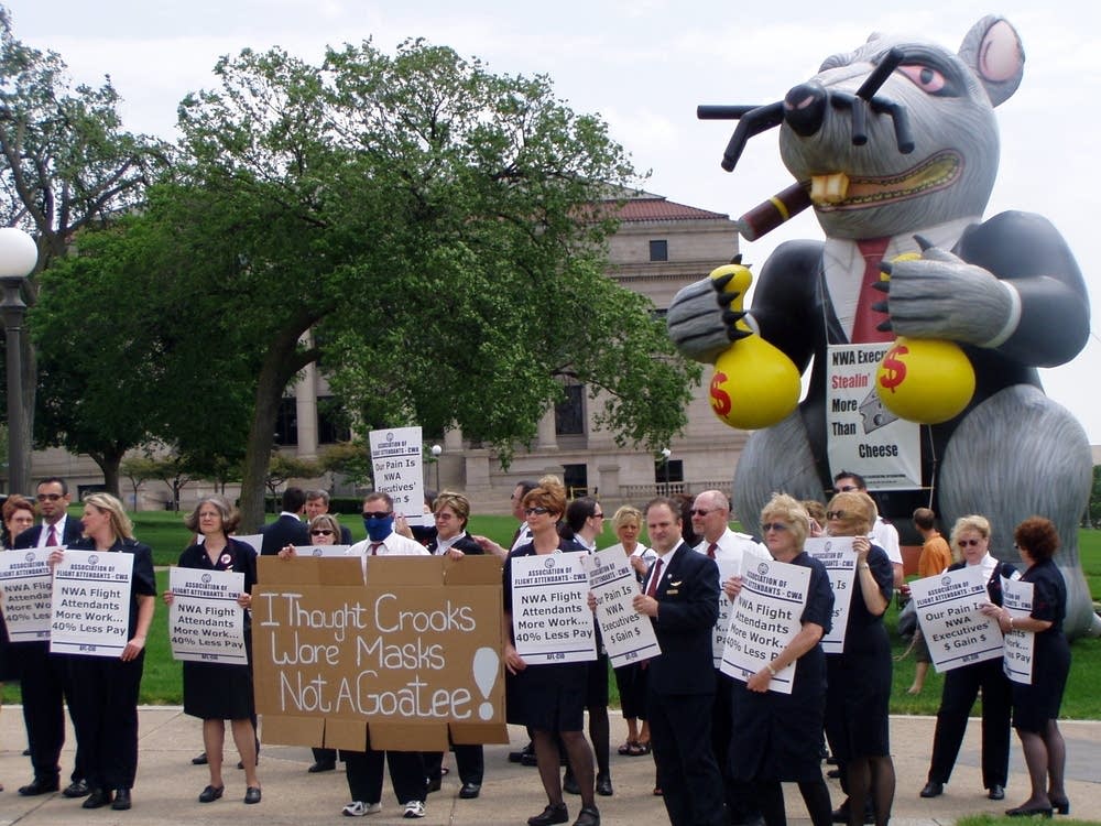 Flight attendant protest
