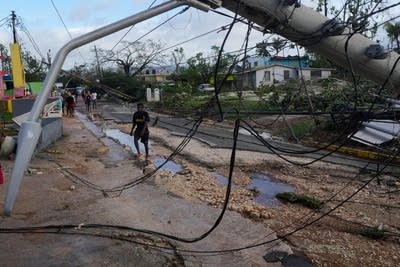 Hurricane Melissa damage in Jamaica