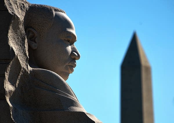 Kings call for economic fairness at MLK memorial