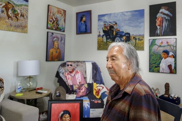 A Native activist, Leonard Peltier