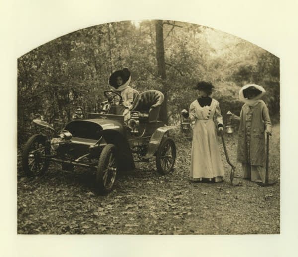 Models in a car