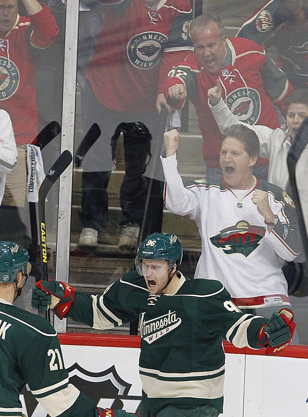Pierre-Marc Bouchard celebrates