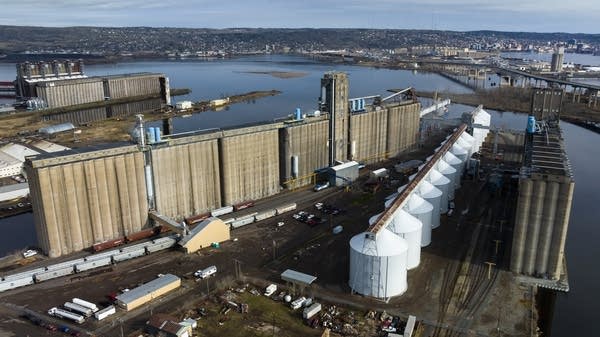 Silos are seen