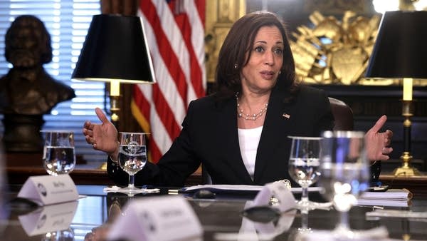 The Biden administration says Vice President Kamala Harris personally approached 12 companies and organizations, including Microsoft and Mastercard, asking them to help improve economic opportunity in the Central American countries.